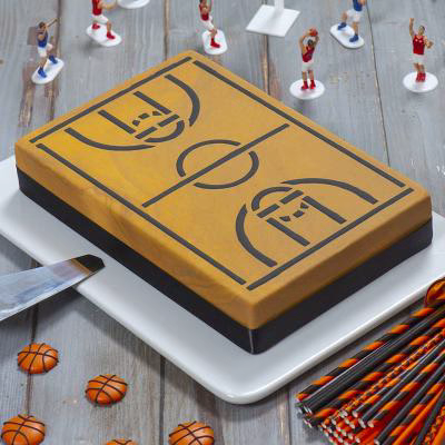 Stencil plantilla Campo Baloncesto 30x20cm