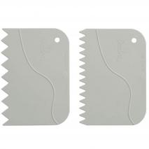 Juego 2 esptulas dentadas masas pan y pastelera