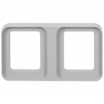 Soporte doble a suelo para cubos de reciclaje