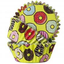 Papel cupcakes metalizados x30 donuts