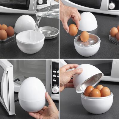 Cocedor Huevos Microondas Utensilio Cocina Fácil Beige 3385-1