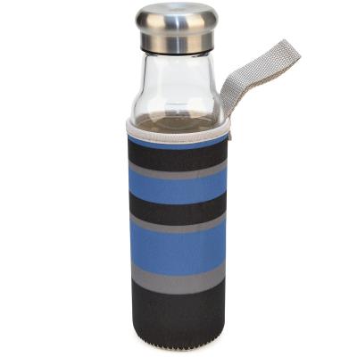 Botella cristal con funda neopreno