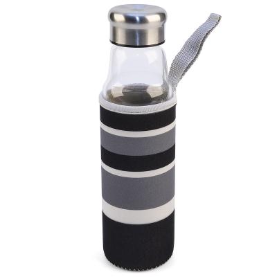 Botella cristal con funda neopreno