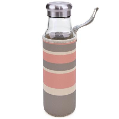 Botella cristal con funda neopreno