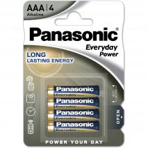 4 piles AAA alcalines Panasonic Everyday
