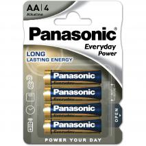 4 piles AA alcalines Panasonic Everyday