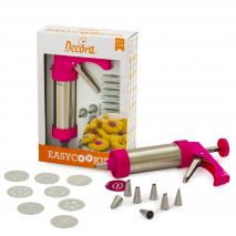 Prensa para galletas 13 discos y 8 boquillas inox