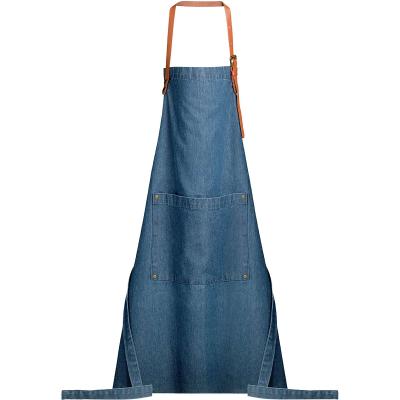 Delantal 100% algodn Dinem tejano y cuero