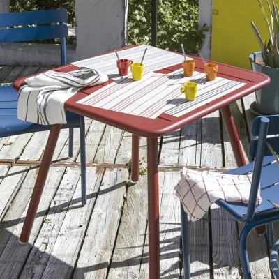 Pa�o de cocina 100% lino Karma crudo - rojo