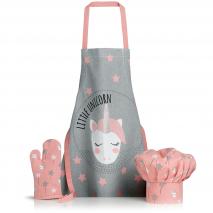 Set delantal de cocina infantil Unicornio