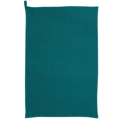 Pa�o de cocina nido de abeja 100% algod�n Uni azul