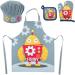 Set delantal cocina infantil 100% algod�n Robot