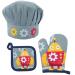 Set delantal cocina infantil 100% algod�n Robot