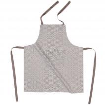 Delantal de cocina 100% algod�n Tetris taupe