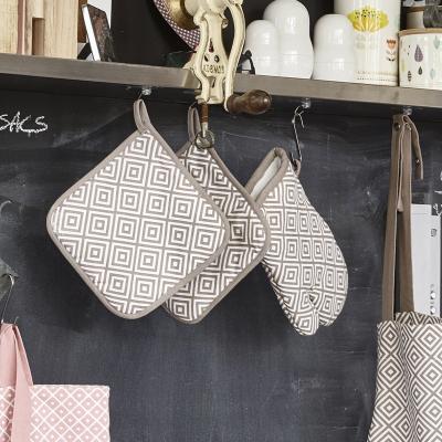 Juego 2 protectores de cocina 100% alg Tetris taup