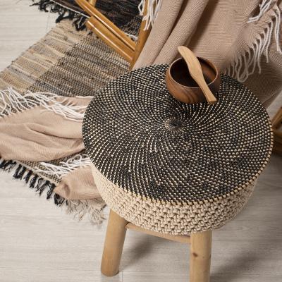 Mantel individual redondo 36 cm Rattan negro