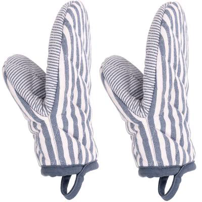 Set 2 manoplas cocina 100% algod�n XL-Lines azul