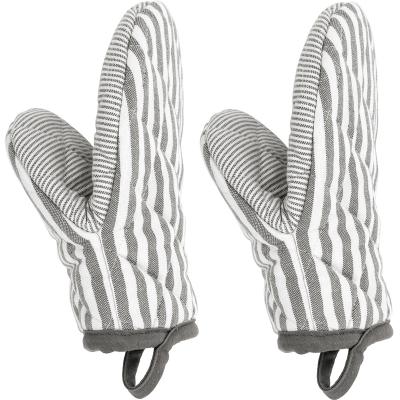 Set 2 manoplas cocina 100% algod�n XL-Lines gris