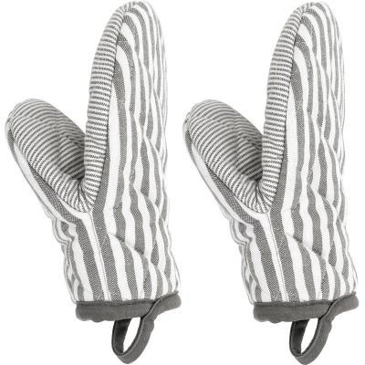 Set 2 manoplas cocina 100% algod�n XL-Lines gris