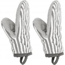 Set 2 manoplas cocina 100% algodn XL-Lines gris