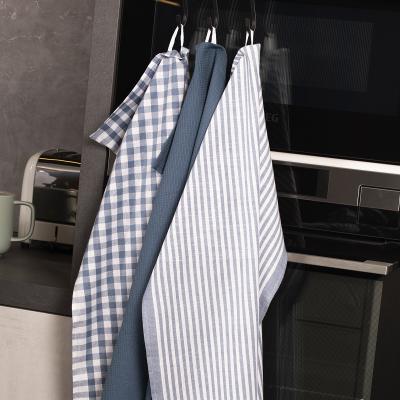 Set 3 pa�os de cocina 100% algod�n  XL-Lines azul