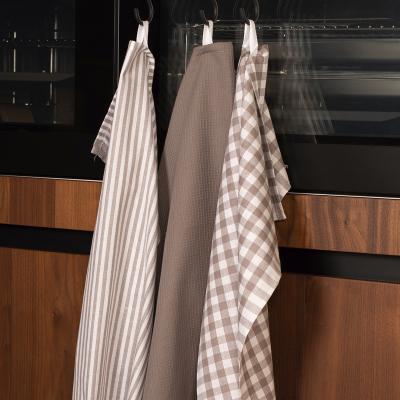 Set 3 pa�os de cocina 100% algod�n  XL-Lines taupe