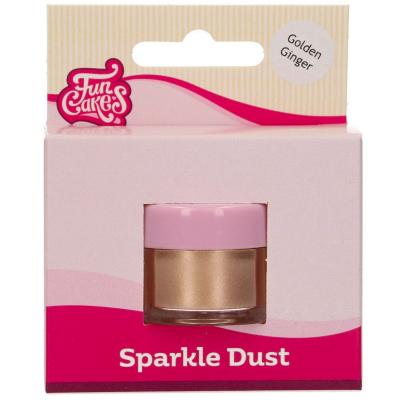 Polvo comestible brillante Sparkle dorado ginger