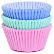 Paper cupcakes x75 mix pastel