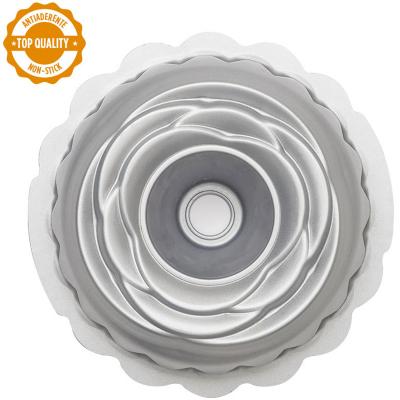 Molde antiadherente Rosa bundt 20 cm