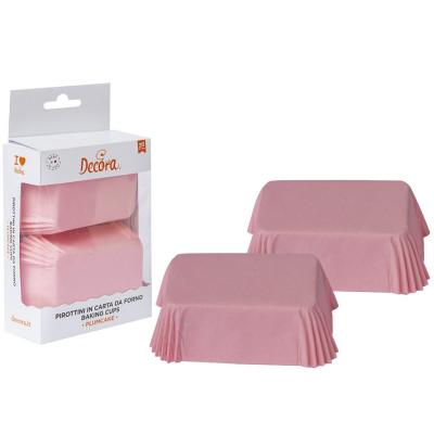 Papel plum cake x36 8x5x3 cm rosa