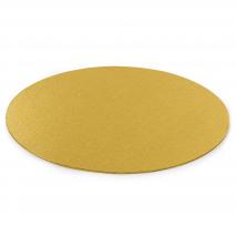 Base para pasteles redonda dorada 3 mm