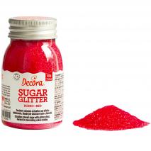 Decoració sucre brillant 100 g vermell