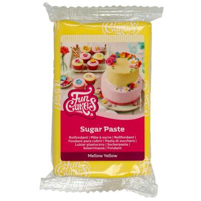 Fondant Funcakes 250 g amarillo