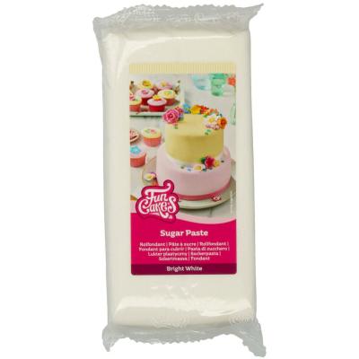 Fondant Funcakes 1 kg blanco brillante