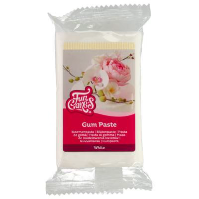 Pasta de goma Funcakes 250 g blanca