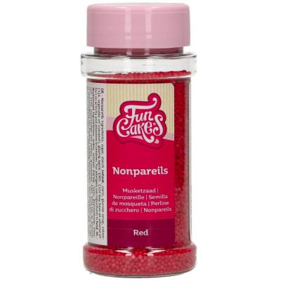 Sprinkles nonpareils Funcakes 80 g rojo