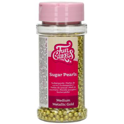 Sprinkles perla az�car 4 mm 80 g oro met�lico
