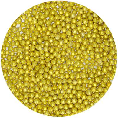 Sprinkles perla az�car 4 mm 80 g oro met�lico