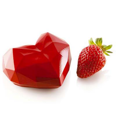 Molde corazones silicona Amorini Origami x 6 cav