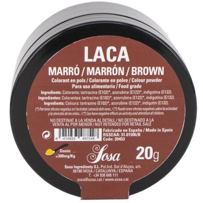 Colorante laca liposoluble polvo 20 g Marrn