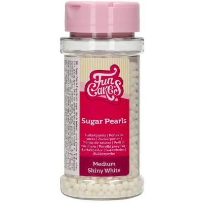 Sprinkles Perlas azúcar 80 g blanco brillante