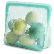 Bolsa silicona reutilizable Stasher M de pie aqua