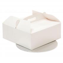 Caixa per pastissos amb nansa i base 23x23x10