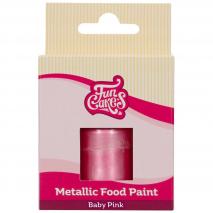 Pintura alimentaria metálica 30 ml Baby rosa