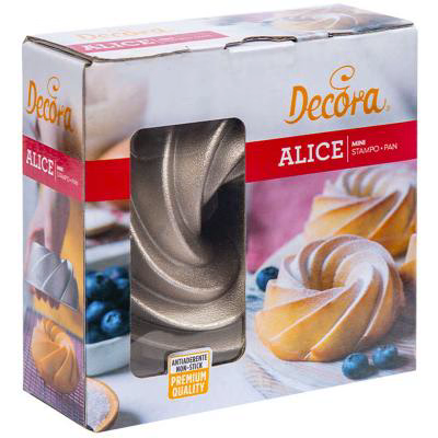 Mini Molde de aluminio fundido bundt Alice 10 cm