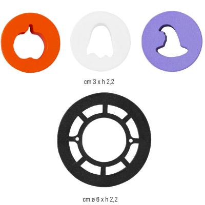 Set 4 cortadores galletas rellenas Halloween