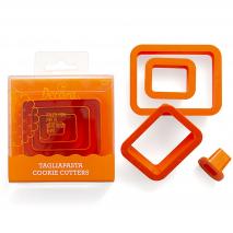Set 4 cortadores galletas Rectangular tamaos