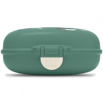 Fiambrera infantil Monbento Snack green Penguin