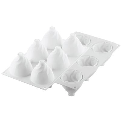 Molde silicona 3D Chantilly 120ml x6