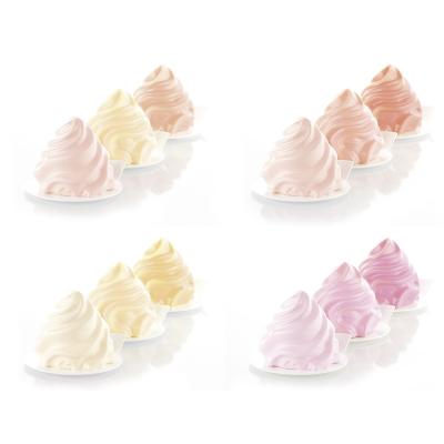 Molde silicona 3D Chantilly 120ml x6